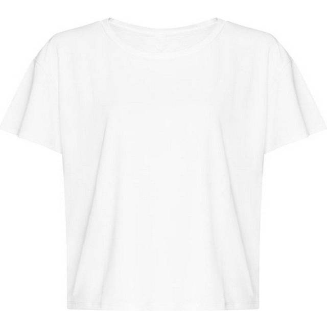 (L, White) Awdis Womens/Ladies Open Back T-Shirt