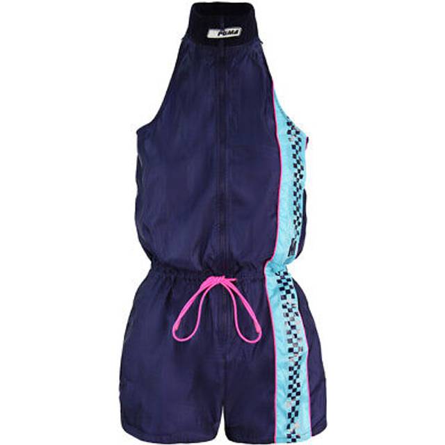 Puma x Rihanna Fenty Racing Romper Suit Zip Up Navy Womens Jumpsuit 577303 01 Nylon - Size 6 UK