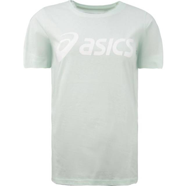 Sport Performance Logo Tee Short Sleeve Top Cotton T-Shirt - Blue - XS
