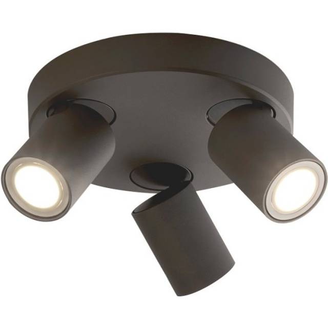 Edit Renzo 3 Light Spotlight Plate - Sand Black