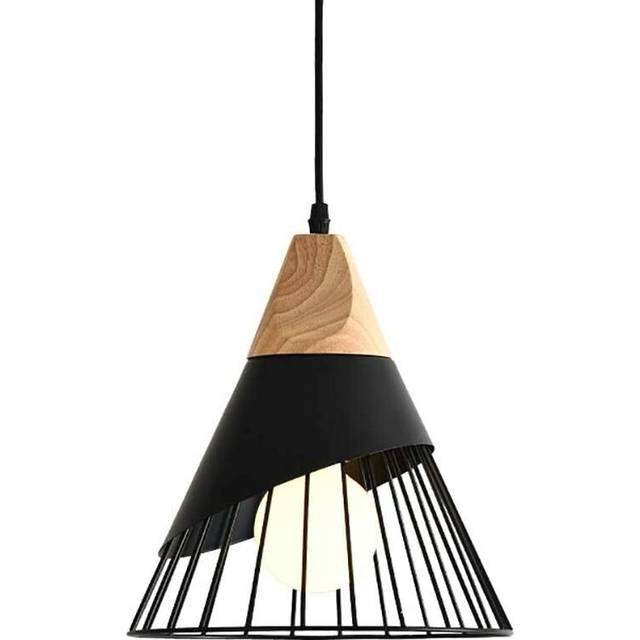 Retro Metal Pendant Lamp Metal Cage E27 Ceiling Lamp , Industrial Chandelier Vintage Pendant Light Black Creative Hanging Light