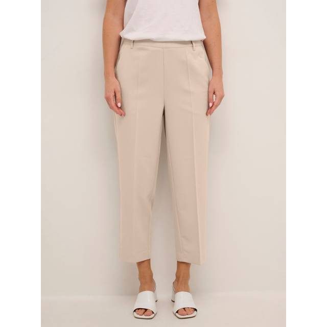 KAFFE Sakura Elastic Waist Suit Trousers, Feather Gray