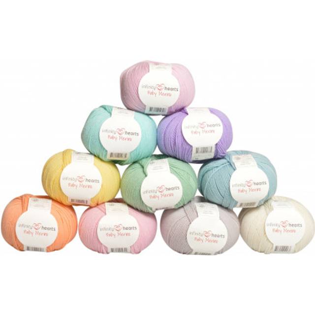 Infinity Hearts Baby Merino Garnpaket 05 Pastellfärger - 10 st