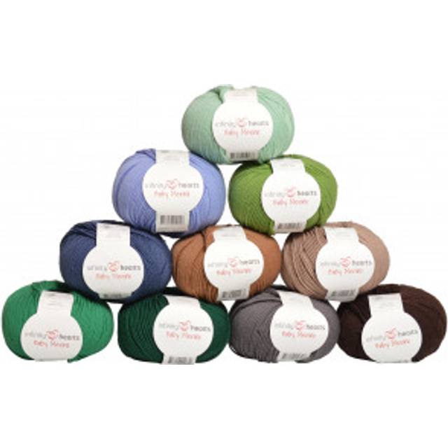 Infinity Hearts Baby Merino Garnpaket 04 Skogens färger - 10 st
