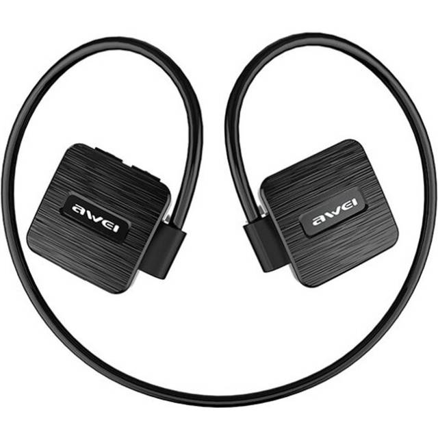 A848BL Waterproof Bluetooth Headphones with Microphone Stereo Wireless Headset Music Earphones Sports Earbuds Black