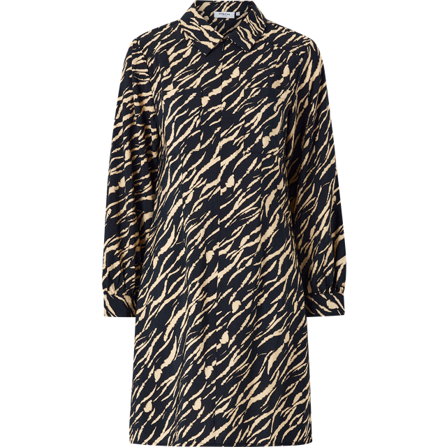 MSCH COPENHAGEN Mschjanaya Benina Dress Aop |Svart |M