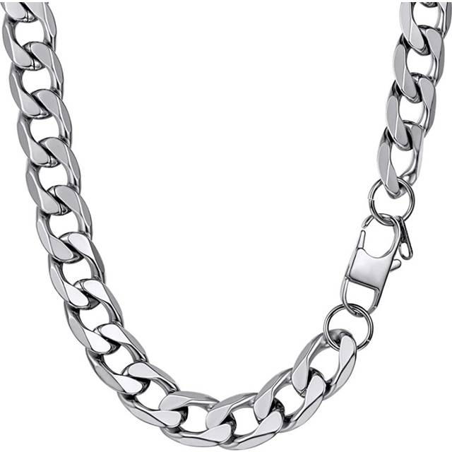 PROSTEEL Men Chain, 5/6/9/13MM Cuban Necklace, 14/18/20/22/24/26/28/30", 316L Stainless Steel/Gold Plated/Black (Send Gift Box)