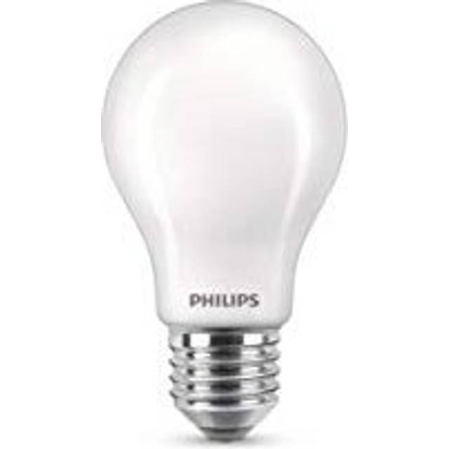 Philips LED Classic A60 Frosted Light Bulb 2 Pack [E27 Edison Screw] 40W, Cool White 4000K, Non Dimmable