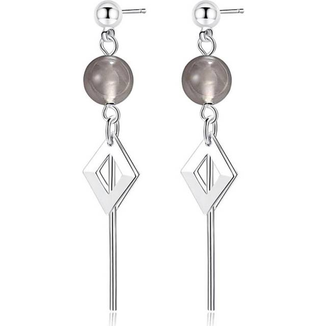 3PCS Silver plating Trendy Tassel Long Drop Earrings for Women Simple Geometry Ear Hoops Wedding Jewelry Gift