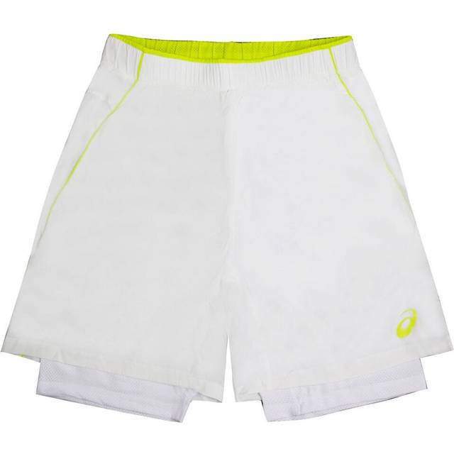 Asics Padel Player Mens White Tennis Shorts - Size Large
