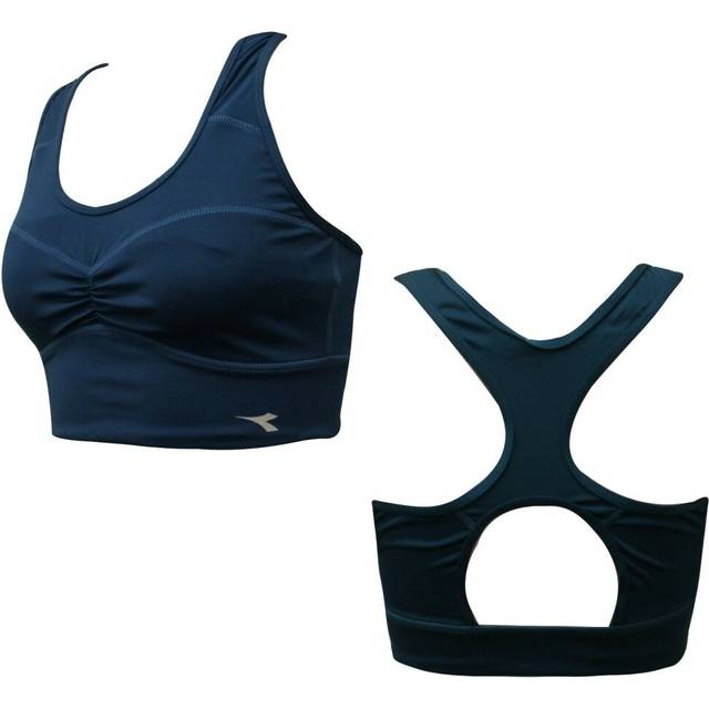 Supportive Sports Bra Crop Top Navy - Blue