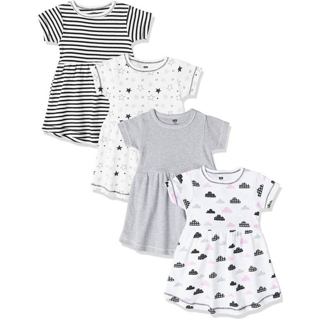 Hudson Baby Infant and Toddler girl cotton Dresses Moon And Back  0-3