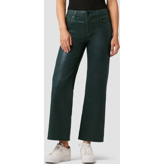 HUDSON Jeans Rosie Coated Scarab Wide Leg Jean