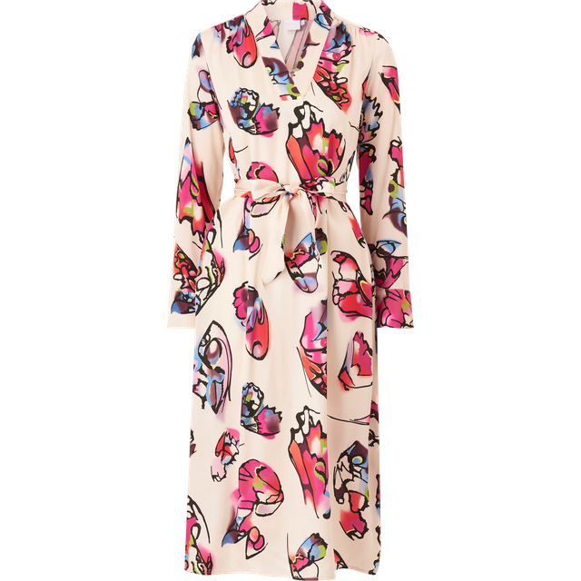 Coster Copenhagen - Klänning Butterfly Print - Vit