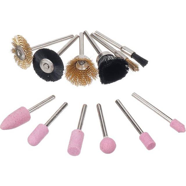 12Pcs Grinding Head Polishing Wheel Set Rotary Brush Wire Wheel Brush Grinder Rotary Tool Accessories