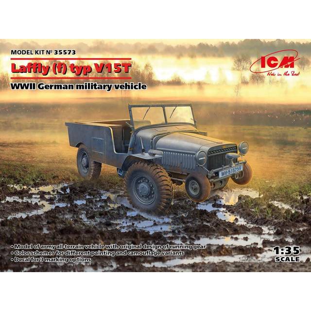 ICM35573 - ICM 1:35 - Laffly (f) typ V15T WWII German Military Vehicle