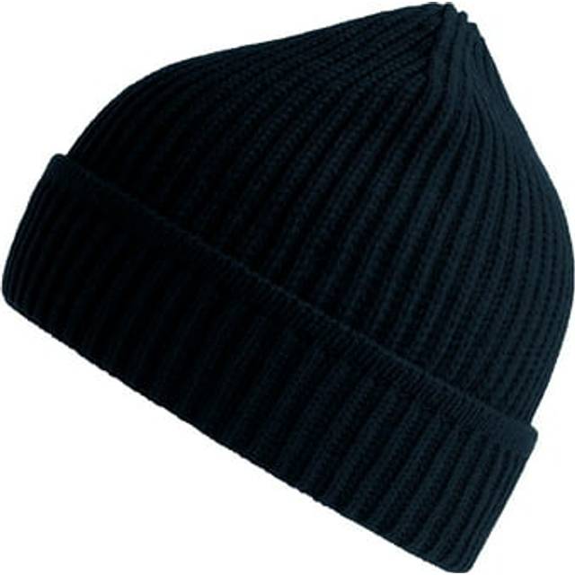 (One Size, Navy) Atlantis Unisex Adult Maple Ribbed Recycled Beanie