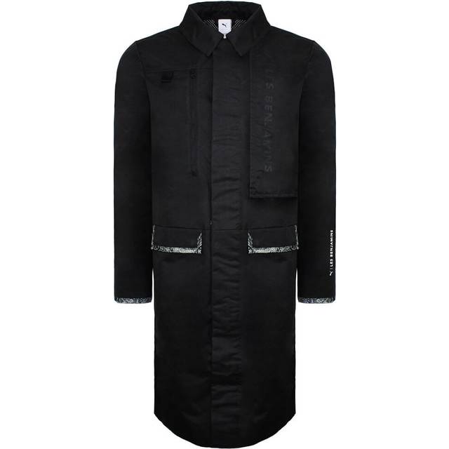 Puma x Les Benjamins Long Mens Black Parka Jacket - Size X-Small