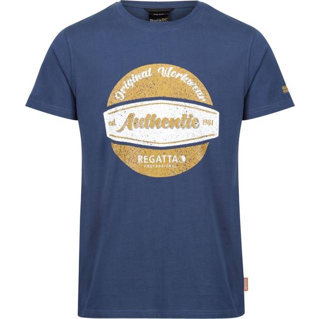 (M, Dark Denim) Regatta Mens Original Workwear Cotton T-Shirt