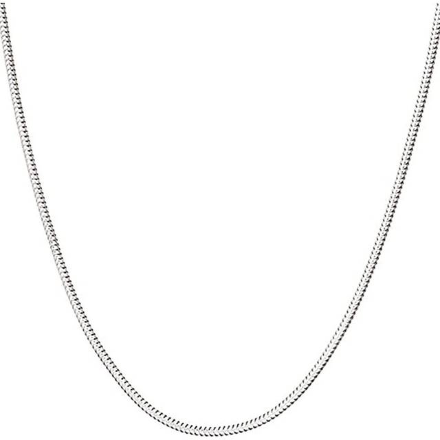 925 Sterling Silver Italian1mm Snake Chain Crafted Necklace Thin Lightweight Strong - Lobster Claw Clasp - Extra Clasp
