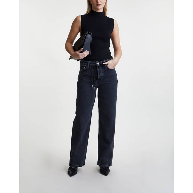 GANNI Black Drawstring Jeans - 006 Washed Black - WAIST US 31