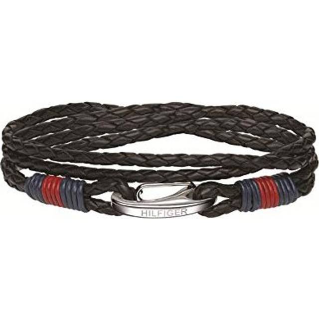 Tommy Hilfiger Smycken armband för män av läder svart – 2700534