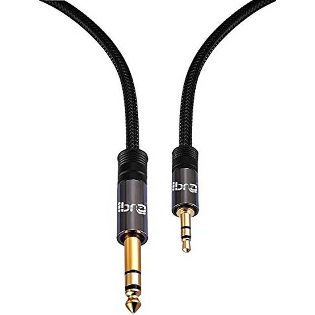 35mm to 635mm TRS Stereo Mini Jack to Jack HiFi Cable for Laptop Home Theater and Amplifiers 2M