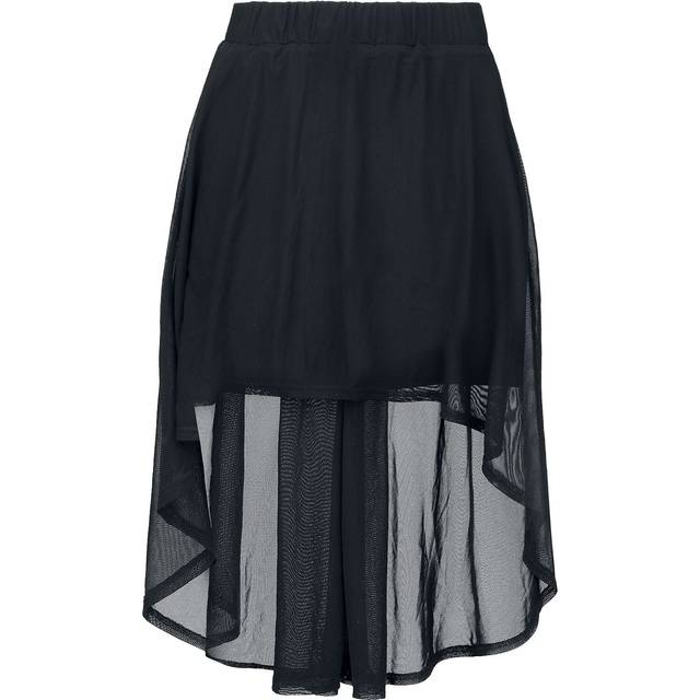 Gothicana by EMP - Gothic Short skirt - Skirt with transparent details - S to XXL - for Women - black