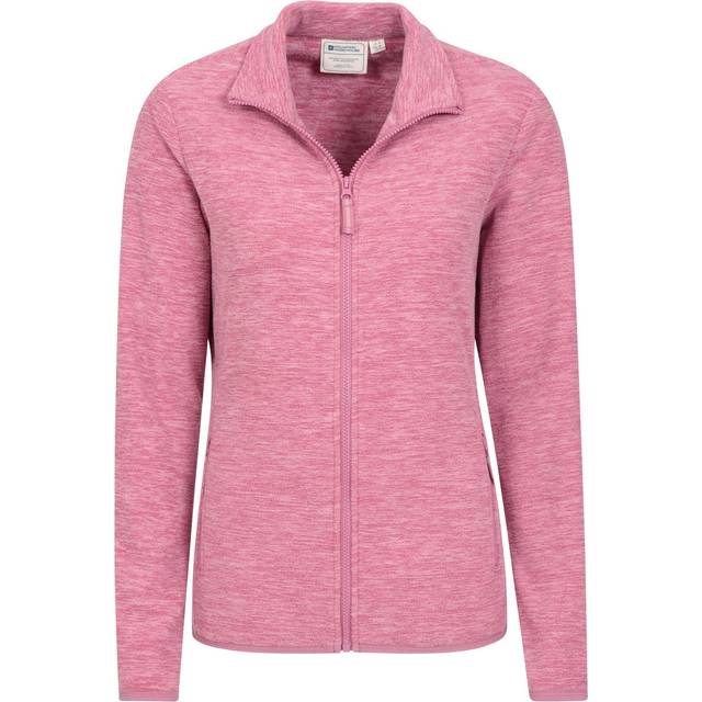 (16 UK, Pink) Mountain Warehouse Womens/Ladies Snowdon II Melange Full Zip Fleece Jacket