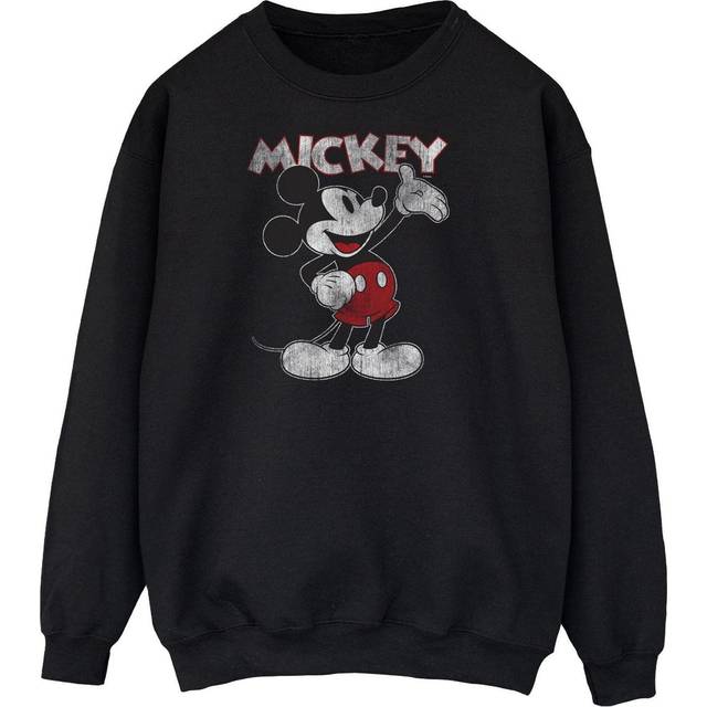 Disney Mens Presents Mickey Mouse Sweatshirt L black