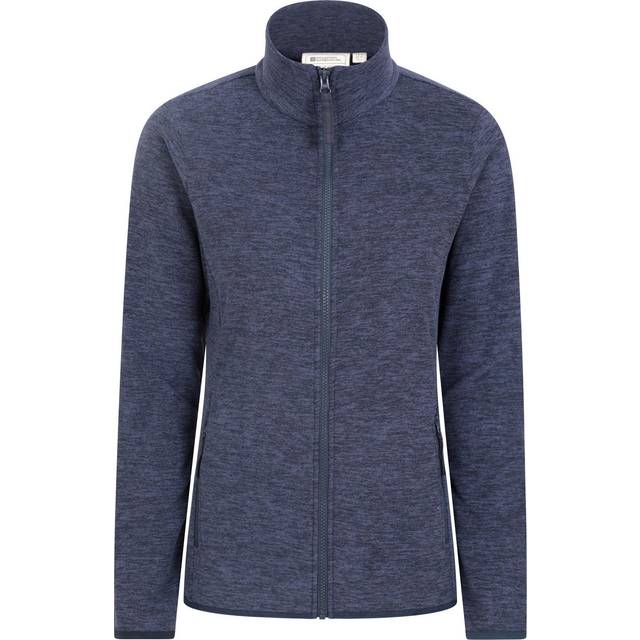 (14 UK, Dark Blue) Mountain Warehouse Womens/Ladies Snowdon II Melange Full Zip Fleece Jacket