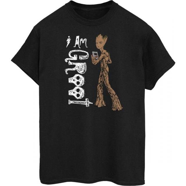 Avengers Infinity War Unisex Adult I Am Teenage Groot T-Shirt M black