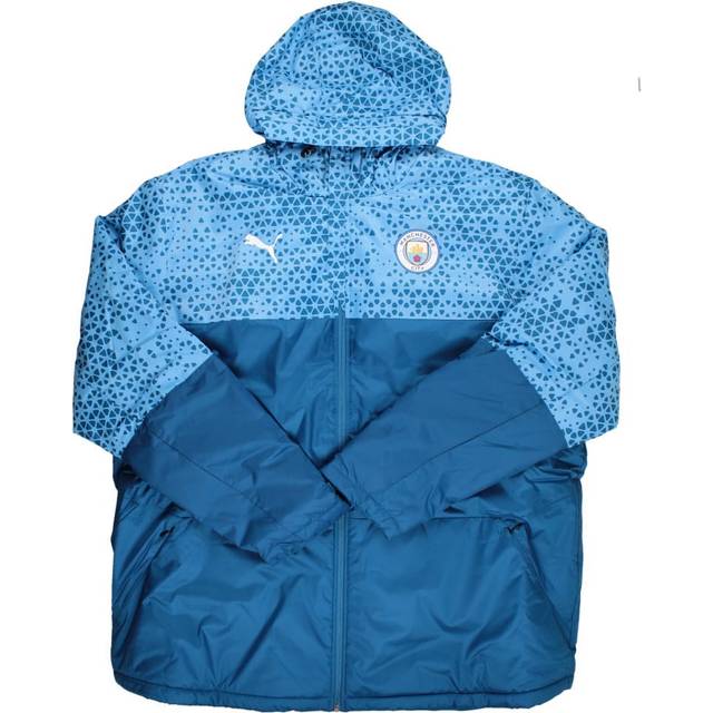Puma Mens Manchester City Football Graphic Winter Jacket - Blue - Size Medium