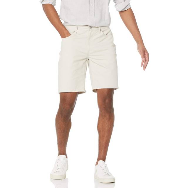 "Amazon Essentials Men's Slim-Fit 9"""" Inseam Stretch 5-Pocket Short  Stone  34"
