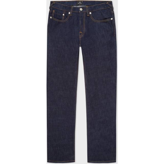PS by Paul Smith Indigo Tapered-Fit Crosshatch Stretch Jeans - R Blue - WAIST US 33