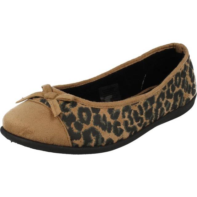 Ladies padders ballerina style printed slippers wild
