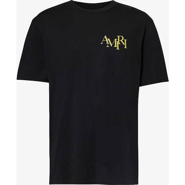 AMIRI Black Crystal Champagne T-Shirt - Black - XS