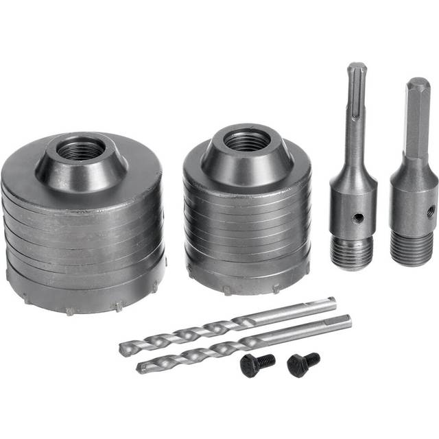 65mm 80mm Wall Hole Saw Drill Bit Plus Shank Wrench Kit for Concrete Cement Stone