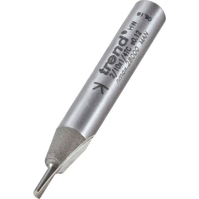 Trend 2/10 1/4" TC 1 Flute Straight Cutter 2.0mm