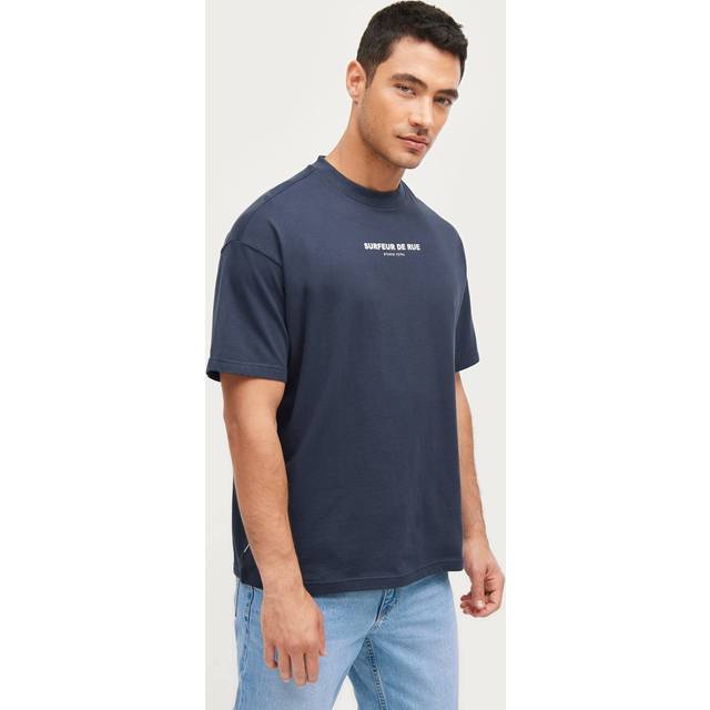 Studio Total - T-shirt Surfuer Print Tee - Blå