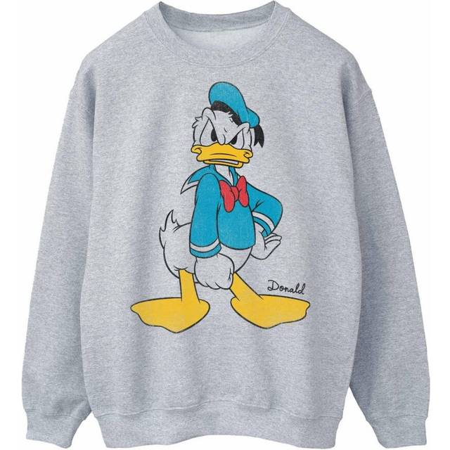 Angry Donald Duck Sweatshirt - Grey - XL