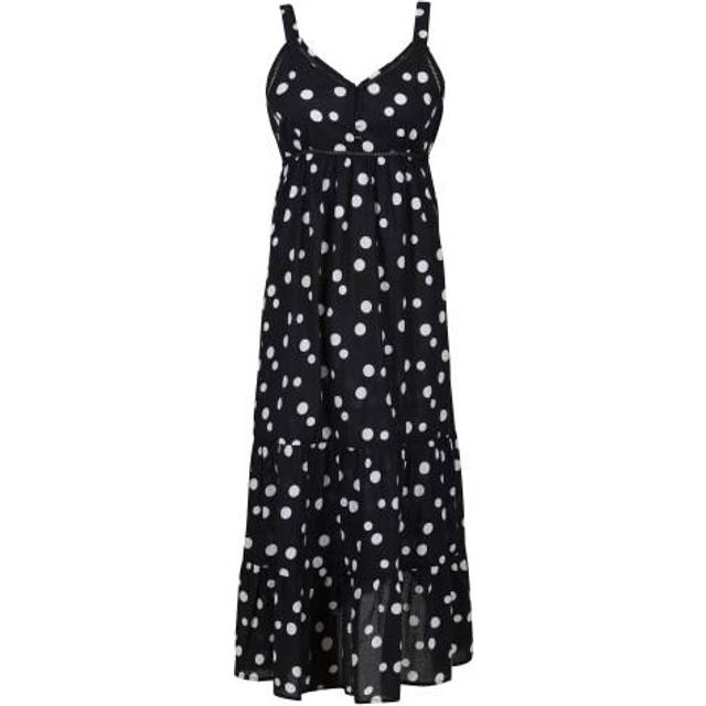 (10 UK, Black/White) Regatta Womens/Ladies Gazania Polka Dot Lightweight Casual Dress