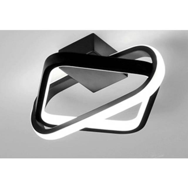 Creative Nordic Ceiling Lamp Stylish Modern Ceiling Light Led Minimalist Black Ceiling Light (Cold White) Indoor Chandelier for Bedroom Cafe Office