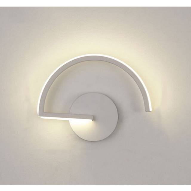 Led Wall Light White Modern Simple Wall Lamp Led Indoor Wall Sconce for Living Room Corridor Bedroom Cafe Garden (Warm White)