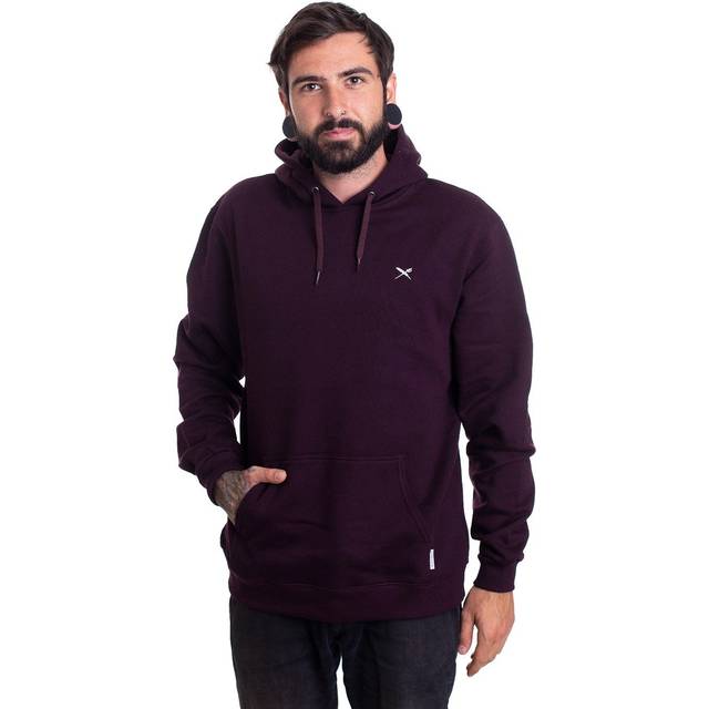 Iriedaily - Mini Flag 2 Aubergine - Hoodie - purple - M - 100% Cotton,Sweat