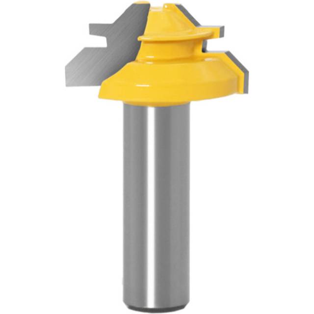 "1PC 1/2"" Shank Milling Cutter Wood Carving 45 Degree Glue Joint Router Bits .Glue Joint Set Woodworking Tenon Cutter"