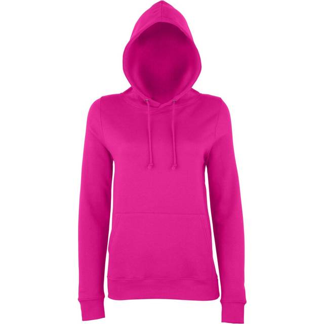 (L, Hot Pink) AWDis Just Hoods Womens/Ladies Girlie College Pullover Hoodie