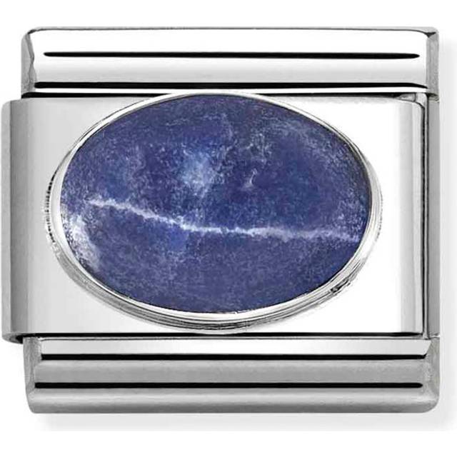 Nomination Classic Silver Sodalite Mat Sparkly &amp; Stones Charms