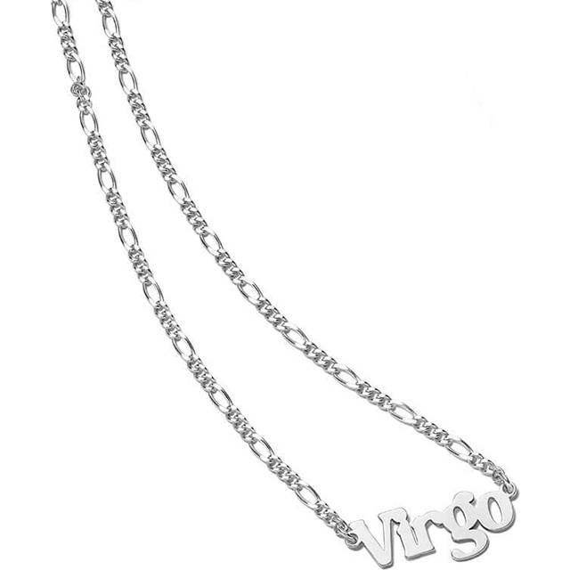 Virgo Zodiac Necklace Sterling Silver 925 Sterling Silver