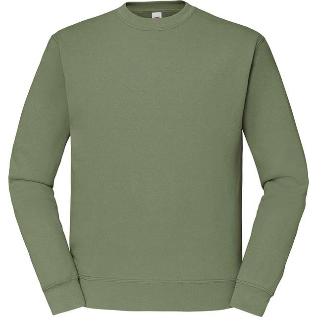(XL, Classic Olive) Fruit Of The Loom Mens Classic Drop Shoulder Sweatshirt